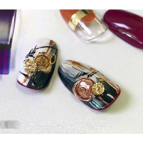 1pc Lady Retro Stamp Nail Foil for Manicure UV Gel Polish Sticker Two colors Design Adhesive Decal Nail Art Decoration Wraps