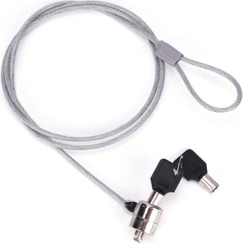 1Pcs Anti-Theft Office Notebook Laptop PC Computer Desk Key Security Lock Chain Cable