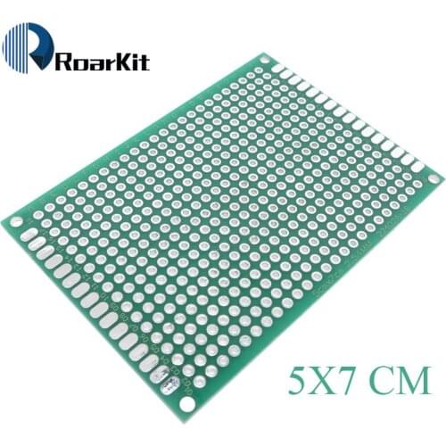 10pcs 5x7 cm PROTOTYPE PCB 5*7CM panel double coating/tinning PCB Universal Board