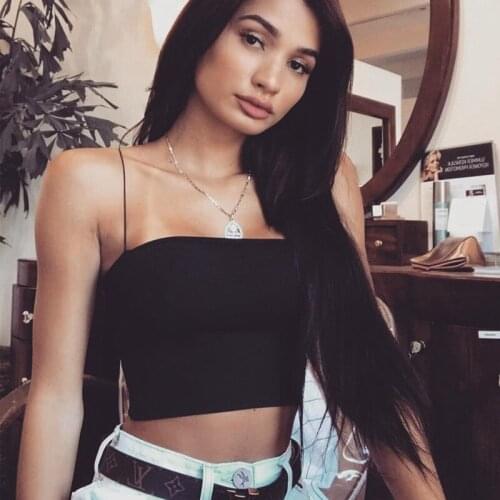 2021 Fashion Spaghetti Strap Women Tube Top Sexy Bodycon Sleeveless Halter Backless Camisole Casual Summer Ladies Tank Tops