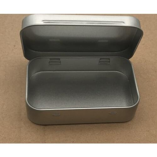 24pcs Small Metal Storage Box Square Silver Storage Organzier For Coin Candy Key U Dish Jewelry Container Case