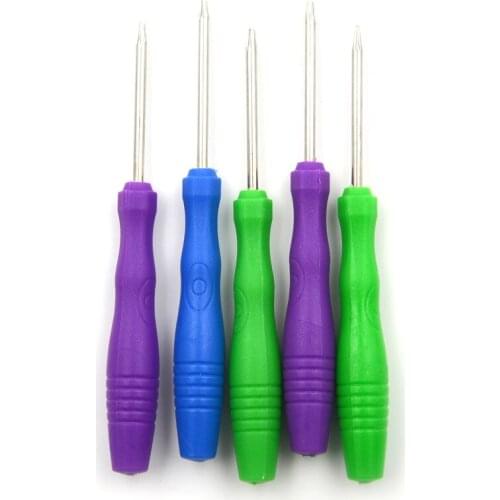 5pcs/Set Security Screwdriver Tamperproof Hole Repairing Opening Tool Screw Driver Torx T2 T3 T4 T5 T6