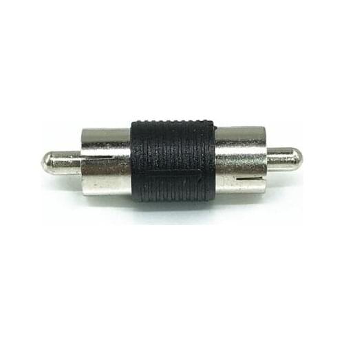 5pcs/lot RCA Male to Male Coupler Adapter AV straight Connector