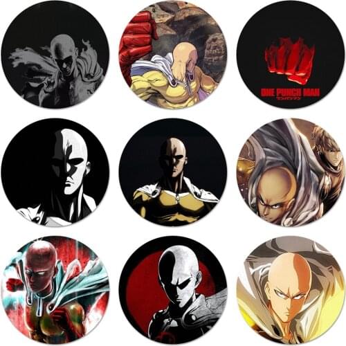 58mm Anime Bleach One Punch Man Icons Pins Badge Decoration Brooches Metal Badges For Backpack Decoration