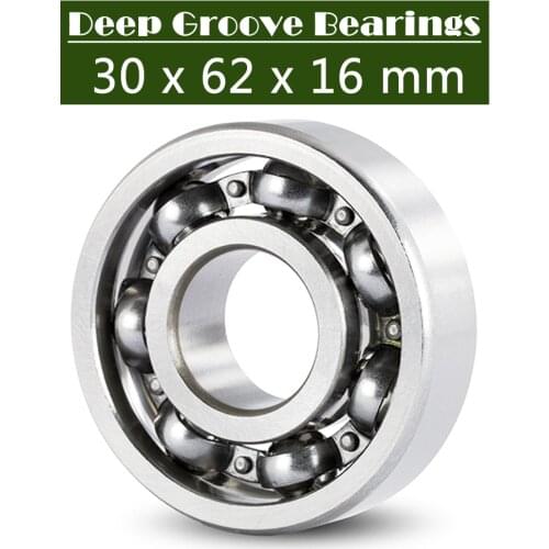 6206 Bearing 30*62*16 mm ABEC-3 P6 ( 1 PC ) For Motorcycles Engine Crankshaft 6206 OPEN Ball Bearings Without Grease