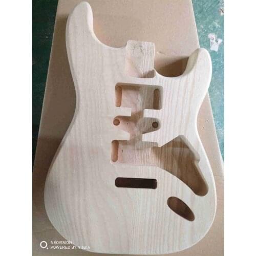 White wax electric guitar body maple guitar neck
