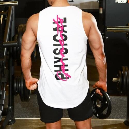 Mens gym training quick-drying vest breathable sleeveless shirt mens sports training vest Fashion casual running sports vest