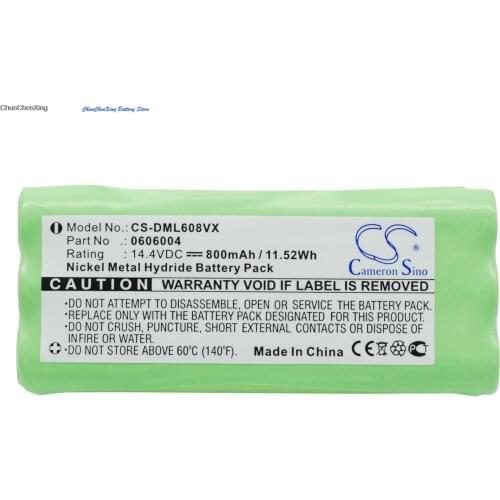 Cameron Sino 1800mAh Battery 0606004, R1-L051B for Dirt Devil Libero M606, M606-1, M606-2, M607 Spider, M612