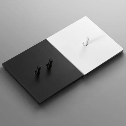 1-4 Gang 2 Way Copper Toggle Switch Modern Type 86 Matte Black Metal Household Wall Light Panel Momentary Switch