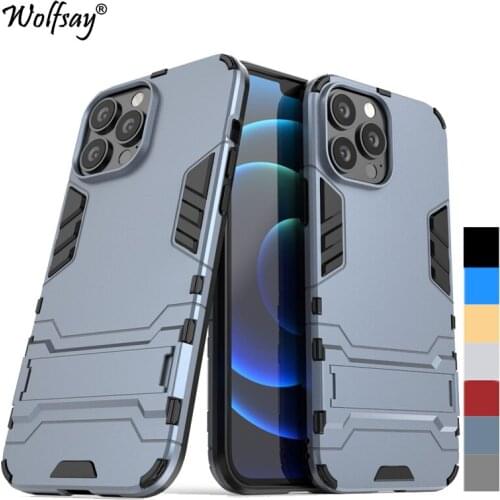 For Cover iPhone 13 Pro Max Case Bumper Hybrid Stand Silicone Armor Back Case For iPhone 13 Pro Max Cover For iPhone 13 Pro Max