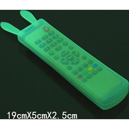Air Conditioner TV Remote Control Cover Dust Cover With Luminous Transparent Silicone Remote Control Protective Cover