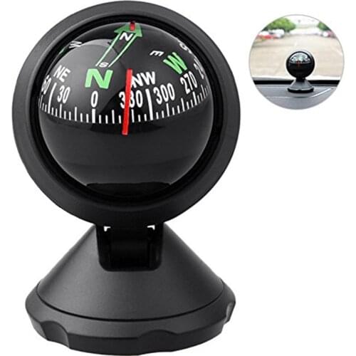 Multifunction Universal Car Compass Pocket Mini Ball Dash Dashboard Car Mount Navigation Compass Camping Hiking Compass