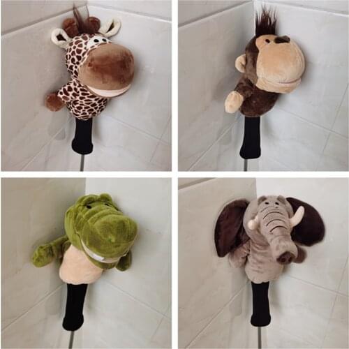 Cartoon Animal Golf Fairway Woods Headcovers Lovely Golf Clubs Head Covers Multi-Style For Men Women Cute Gift