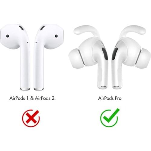 3Pair Soft Silicone Earbuds Headphone Earpods Cover Eartip Ear Wings Hook Cap for Airpods Pro Bluetooth Earphone