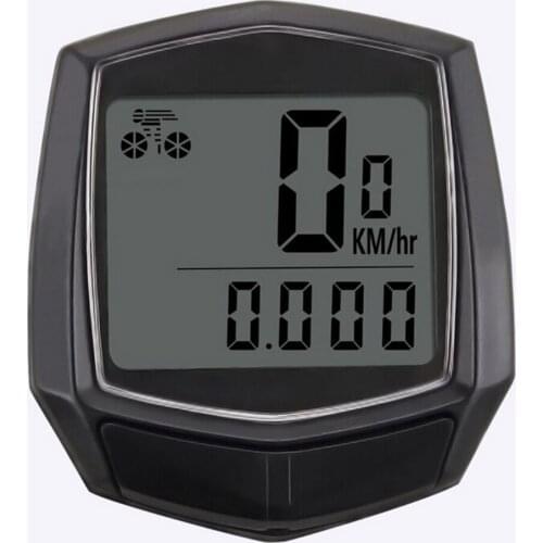 Bicycle Odometer Waterproof Odometer with LCD Digital Display Wired Mountain Bike Bicycle Riding Accessories Measurement Table