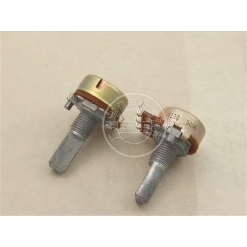 Original new 100% 16 Type single potentiometer RK1631110G7C B500R with mid point hole foot shank 20MMF (SWITCH)