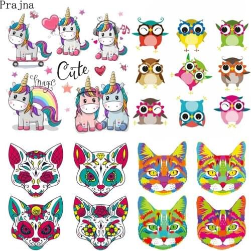 Prajna Iron Tshirt Transfer Stickers Transferable Cartoon Kids Thermal Heat Transfer Patch Iron On Transfers Patches For Clothes