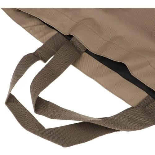 Firewood Tote Bag Holder Woodpile Rack Wood Storage Pack Carrier, Dark Brown