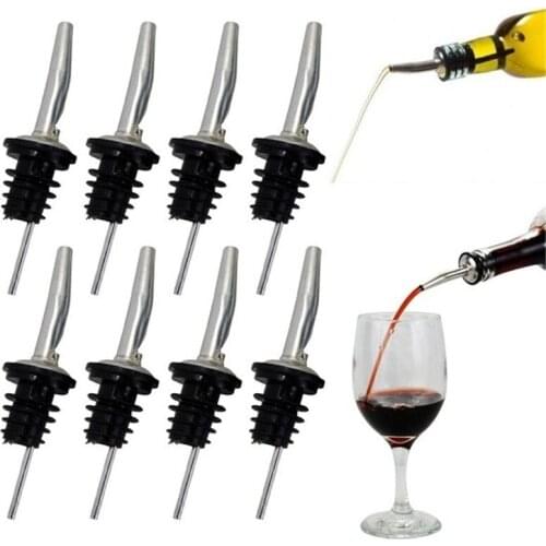 Stainless Steel Liquor Spirit Wine Bottle Pour Flow Pourer Spout Stopper