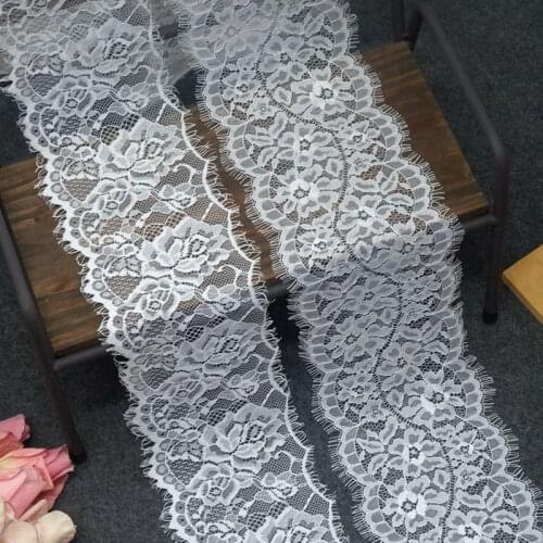 24meters 12cm Eyelash lace fabric Garment needlework sewing DIY Handmade Underwear accessories Dress edge decoration 322