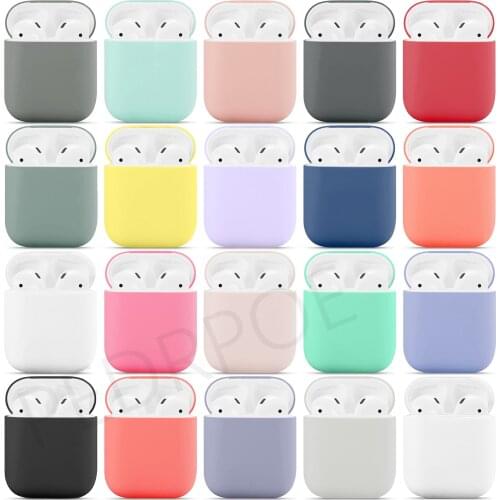 Silicone Cases For Apple Airpods 1/2 Protective Case Bluetooth Wireless Earphone Cover For airpods luxury Charging Accessories