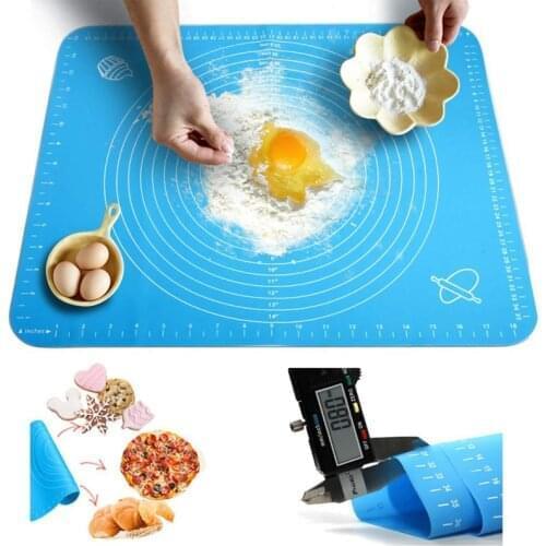 50*40cm/40*30cm Silicone Baking Mat with scale high temperature resistant kneading Dough non-stick pad Knead noodles mat