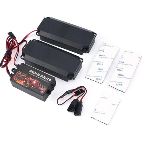 Second Generation Cool Throttle Linkage Groups Engine Sound Simulator with 2 Speakers for RC Sports Car Model Vehicle