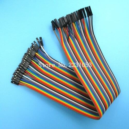 40PCS 30CM Row Female to Female Dupont Cable 40P Jumper Wire