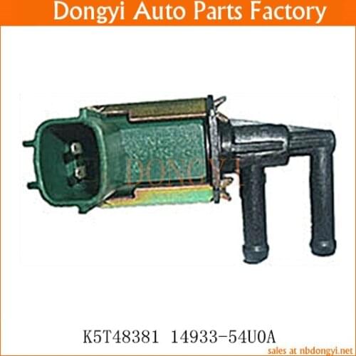 Vapor Canister Purge Solenoid Emission valve Vacuum valve OE NO. K5T48381 14933-54U0A 1493354U0A