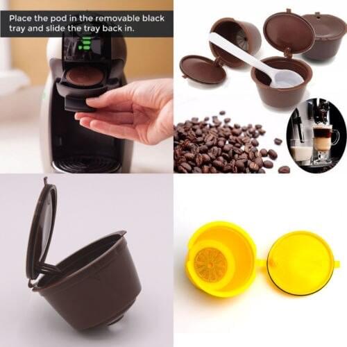 Modern Refillable Reusable Coffee Capsules Cup Filter Holder For Nescafe Dolce Gusto