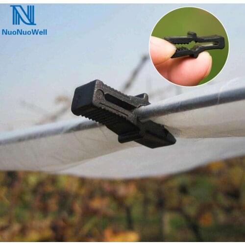 Tewango 100pcs-Pack Greenhouse Kits Accessories Plastic Film Clips Mylar Fix Clamps