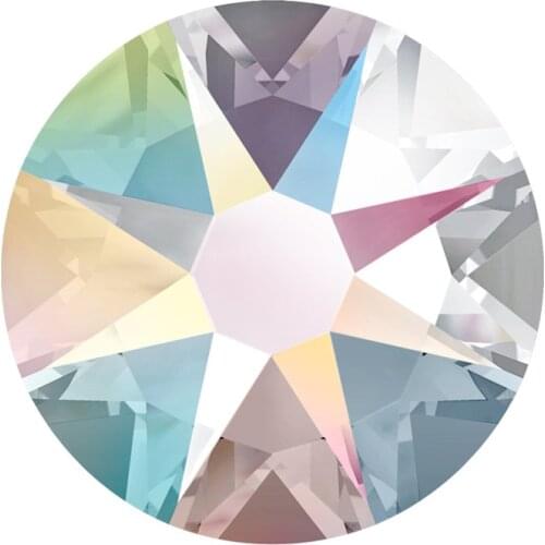 TopStone 16 Cuts ( 8 big 8 Small ) Hotfix Rhinestone SS16 SS20 SS30 Crystal AB Clear Color Iron On Flatback For Dress Clothing