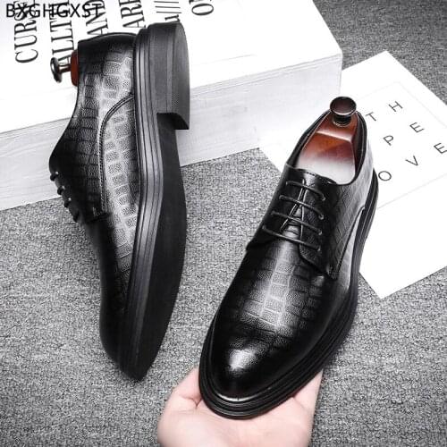 Oxford Black Formal Shoes for Men Leather Dress Shoes Mens Fashion Wedding Shoes for Men 2021 Zapatos De Hombre Chaussure Homme