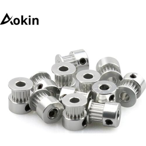 3D Printer Parts GT2 Timing Pulley 16 Tooth 2GT 20 Teeth Aluminum Bore 5mm 8mm Synchronous Wheels Gear Part For Width 6mm 10mm