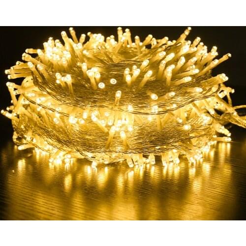 13M/23M/33M/100M 100-500LEDs LED String Light Outdoor Waterproof US Plug Garland Lights Christmas Decoration for Party Wedding