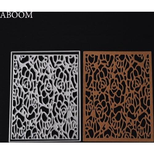 ABOOM Hot 1PC New Arrival Rectangle Metal Cutting Dies Scrapbooking Embossing Die Cut Stencil DIY Decorative Paper Card Template