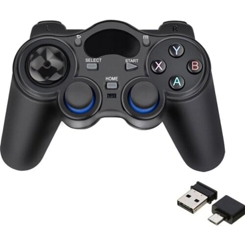 OTG 2.4G Wireless Game Controller Joystick Gamepad with USB Receiver for PS3 Android TV Box Raspberry Pi4 Retropie