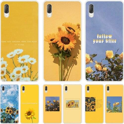 Flower Sunflower Rose Case For Sony Xperia X XA XA1 XA2 Ultra L1 L2 L3 XZ3 M4 Aqua Z3 Z5 Premium E5 XZ XZ1 XZ2 Compact Cover