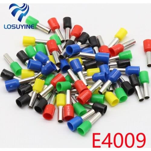 E4009 Tube insulating terminals 4MM2 100PCS/Pack Cable Wire Connector Insulated Insulating Crimp Terminal Connector E