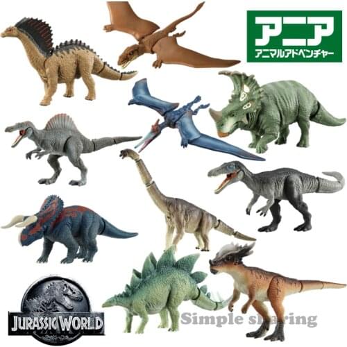 Takara Tomy ANIA Animal Advanture Velociraptor Stegosaurus Dry Dragon Brachiosaurus Dinosaur Action Figure Toy