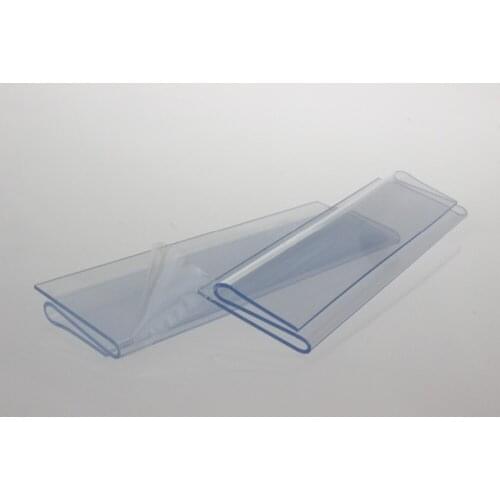 3cm Length 59cm L data strip plastic shelf label Clamp Edge price tag POP banner holder strip label tag card snap shelf talker