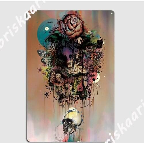 Fauna And Flora Metal Plaque Poster Cinema Living Room Plaques Classic Kitchen Tin sign Poster