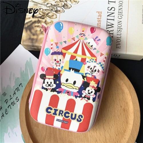 Disney Cute Mobile Hard Drive Power Pack Data Cable Charger Storage Box Bluetooth Headset U Disk Cartoon Finishing Box