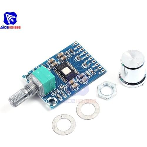 Diymore TPA3116D2 Amplifier Module 2X50W Class D Digital Stereo Audio Amplifier Board DC 12-24V Volume Adjustable Potentiometer