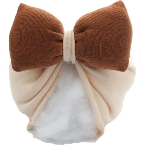 2021 New BIg Bows Baby Hat Turban Knotted Baby Girl Boy Hat Beanie Soft Newborn Infant Toddler Head Wraps Kids Beanie Cap