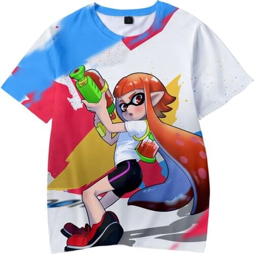 2021 Creative New Kids t shirt Splatoon Boys/Girls High Quality Comfortable Casual Summer T-shirt 3D Print Splatoon Tops Tees
