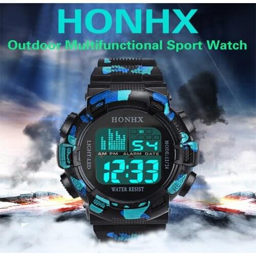 NEW Luxury Digital Alarm Waterproof watch Women Men Sports Wrist Watch Clock Army Quartz Watches relogio feminino masculino Q