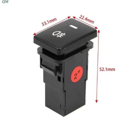 DC12V Rear Fog light Push Switch 4 Wire Button for toyota Camry Corolla 13MF