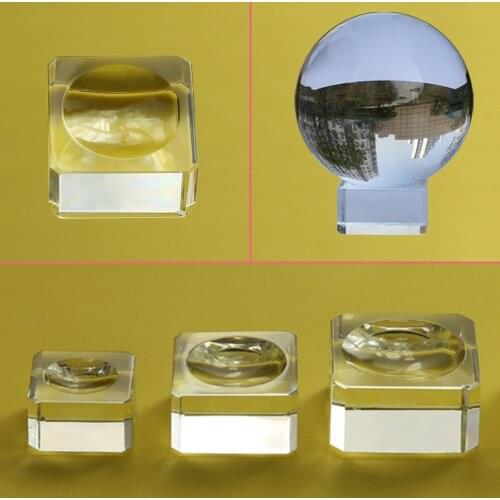 Glass Display Stand for Crystal Lens Ball 30 40 50 60 70 80mm Divination Photography Lensball Base Big Magic Sphere Globe Holder