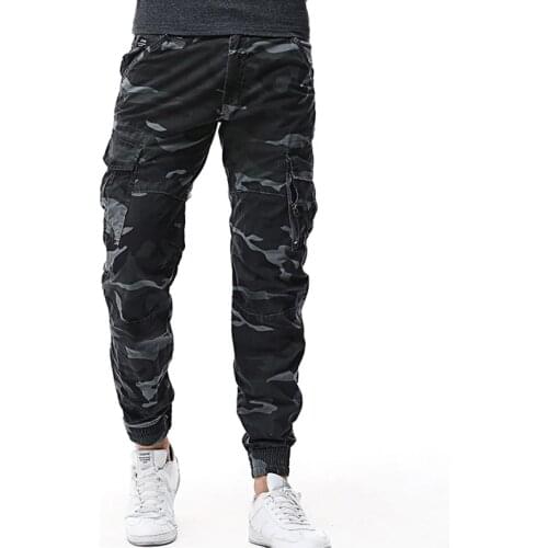 Drop shipping 2020 new arrivals fashion men cargo pants multi pockets military overalls men long trousers XP46